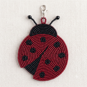 Vintage Seed Beads Beaded Embroidery <b>Keychain</b> Handmade Decorative Gift Modern Seed Beads Beaded Embroidery <b>Keychain</b> <b>Custom</b> - Product Image 3