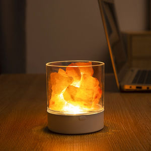 Lámpara de Sal del Himalaya Rosa con Logotipo Personalizado, Mini LED, Purificador de Aire para Habitaciones, Iones Negativos, Luces de Colores, Gran Venta - Product Image 2