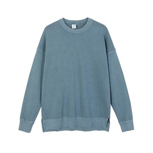 Homme เสื้อสเวตเตอร์ผ้าฝ้ายนุ่มสีพาสเทล,เสื้อสวมหัวตัวหนา340Gsm ทรงหินวินเทจรุ่นเฮฟวี่เวทสำหรับผู้ชาย - Product Image 1