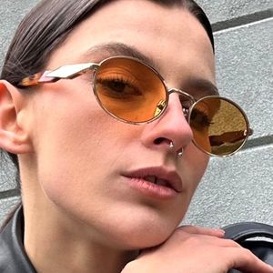 Gafas de Sol Elípticas Punk de Moda, Novedades 2026, Gafas de Sol de Lujo Retro con Protección UV400 para Mujer, Precio de Fábrica al por Mayor - Product Image 4