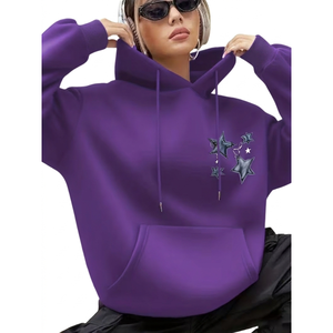 Sudaderas Extra Grandes para Mujer con Lavado Vintage, Logotipo Personalizado, Estilo Urbano - Product Image 1