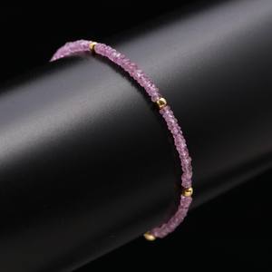 Zafiro Rosa con Cuentas, Oro Sólido de 18K, Joyería Hecha a Mano con Piedras Preciosas Naturales, Regalo para Ella, Lujo, Certificado por Terceros, Venta al por Mayor - Product Image 5