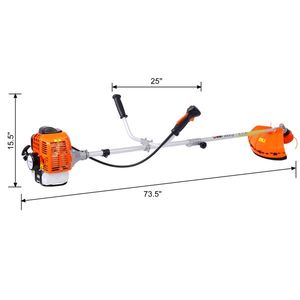Decespugliatore a Benzina 4 Tempi 52cc con Decespugliatore a Filo da 3 Metri e Tracolla con Impugnatura in Gomma - Product Image 4