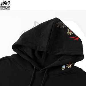 Sudaderas con Capucha Bordadas al por Mayor, Sudaderas con Capucha Bordadas de Calidad, Sudaderas con Capucha de Algodón y Poliéster para Hombre - Product Image 4
