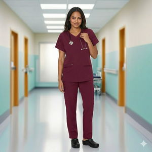 Tenue unisexe personnalisée en rayonne douce tissée, coupe évasée, pour salon de beauté, dentiste, médecin, hôpital, sans couture, avec détection d'aiguilles, design attrayant - Product Image 5