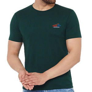 เสื้อยืดผู้ชายขายดี แบบเรียบ คุณภาพดีที่สุด คอกลม สวมใส่สบาย พิมพ์โลโก้ เสื้อยืดผ้าฝ้ายเรียบ ผลิตในปากีสถาน - Product Image 1