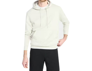 Sweat-shirt à capuche décontracté pour homme, respirant, couleur unie, 100% coton, personnalisable, vente en gros - Product Image 5