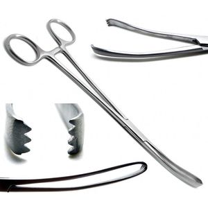 คีม Teale Vulsellum แบบ 3x4 ฟัน 23 ซม. สำหรับการผ่าตัดและการแพทย์ - Product Image 2