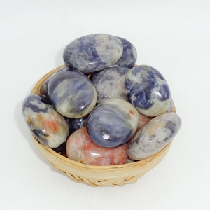 Natural Iolite Oval Pocket Palm <b>Stone</b> Polished Healing Crystal Feng Shui Reiki Meditation Decor - Product Image 2