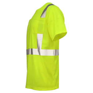 เสื้อยืดคอกลมแบบสะท้อนแสงสั่งทำพิเศษปี 2026 เสื้อผ้าทำงานคุณภาพสูง เสื้อยืดแขนสั้นผู้ชายแบบสะท้อนแสงเพื่อความปลอดภัยสั่งทำพิเศษ - Product Image 5