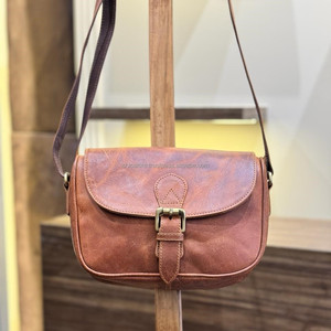 กระเป๋าคาดลำตัวหนังแท้ลายไม้สำหรับผู้หญิง, กระเป๋าหนังแท้สไตล์ตะวันตกที่เป็นเอกลักษณ์สำหรับผู้หญิง - Product Image 2