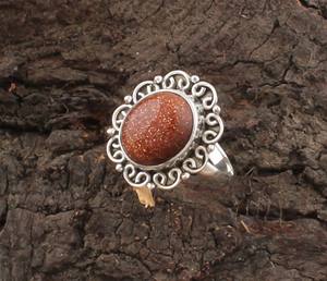 Vente en gros de pierres de soleil naturelles classiques en argent sterling 925 pour bagues de mariage et de fête - Product Image 5