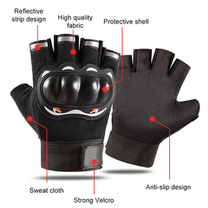 Gants de cyclisme pour hommes en gros 2026, demi-doigts, avec logo personnalisé, rembourrés en gel, respirants, pour vélo de route, en promotion - Product Image 5