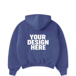 Sweat à capuche pour homme en coton lourd de qualité supérieure, coupe ample, style streetwear - Product Image 2