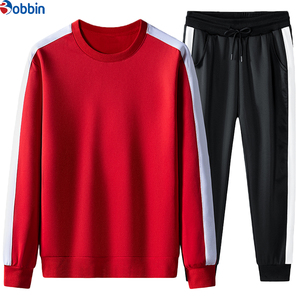 ชุดกีฬาแฟชั่นสุดฮิต ชุดออกกำลังกายผู้ชาย เสื้อคอกลม กางเกงวอร์มขายาว ชุดเซ็ตสองชิ้น เสื้อพูลโอเวอร์ ชุดวิ่งออกกำลังกาย - Product Image 1