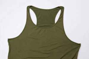 Nouveau design débardeur respirant décontracté en non-tissé à col en V oversize avec logo frontal pour homme – Fabricant de premier plan, prix bas - Product Image 6