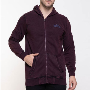Sudadera con Capucha para Hombre, Color Sólido, Tejido de Algodón, Estilo Casual para Otoño, con Bolsillo Frontal, Corte Regular, Logotipo Bordado - Product Image 1