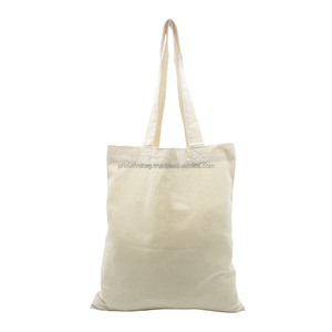 Practical Customizable Eco <b>Craft</b> Canvas Tote <b>Bag</b> Beige Color Shopping Promotional Beach Shoulder Length 8 oz Cotton Webbing - Product Image 6
