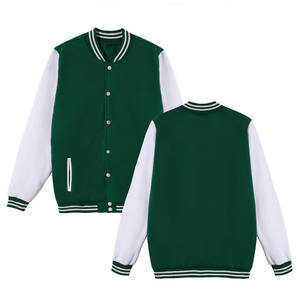 Chaqueta Varsity Premium para Equipo de Béisbol, Cuello Alto, Material de Poliéster/Algodón de Alta Calidad, Construcción Duradera, Estilo Casual - Product Image 1