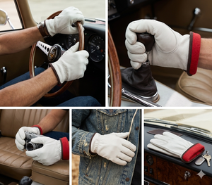 Leather Safety <b>Gloves</b> Full Grain Smooth Anti-Slip Abrasion Resistant Straight Cuff General Purpose - Product Image 4