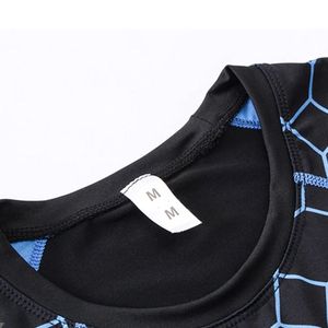 Men Long Sleeve Compression <b>Shirt</b> <b>Geometric</b> Pattern Quick Dry Sporty Fit O-Neck Slim Fit Spandex Polyester Knitted - Product Image 4