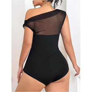 Traje de una Pieza para Mujer, Diseño Moderno y Elegante, Malla Transpirable de Alta Calidad, Textura Sólida y de Alta Gama - Product Image 2