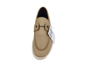 Mocasines de Gamuza Beige con Punta Redonda, Sin Cordones, Transpirables, con Suela de TPR - Product Image 2