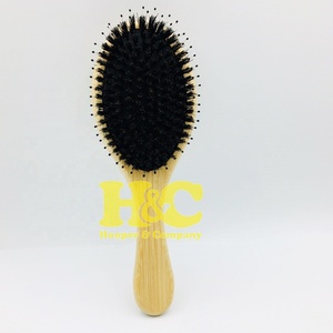 Nouveautés : Brosse à cheveux avec manche en bois, peigne blanc pour coiffure, usage en salon de coiffure, emballage personnalisé avec logo, faible MOQ - Product Image 5