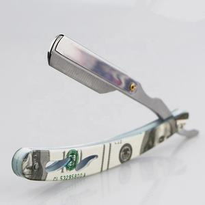 Navaja de Afeitar Plegable de Acero Inoxidable con Hoja Recta para Cortar Barba, Cuchilla Única, para Cuidado Masculino, Tipo Barbero - Product Image 4