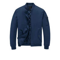 Blouson bomber pour homme, design tendance, haute qualité, léger, uni, style streetwear.