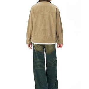 Veste d'hiver respirante de haute qualité, 100% coton, écologique, logo sur le devant, couleurs personnalisables, nouveau style tendance pour hommes - Product Image 6