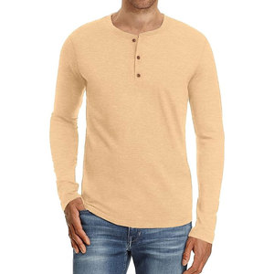 เสื้อเชิ้ตแขนยาวผู้ชาย Henley รุ่นบางเบา สวมใส่สบาย คอกลม ทรงเข้ารูป ผลิตโดย HAIDIIII SPORTS 2027 - Product Image 1