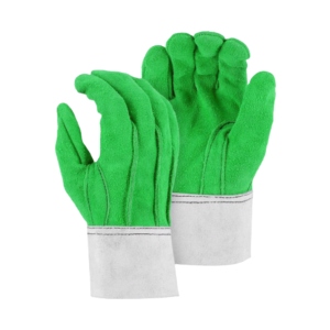 Gants de travail de sécurité en cuir de vachette pleine fleur de qualité supérieure, certifiés CE, 11 oz, antidérapants, robustes, pour le soudage, avec manchette de sécurité industrielle - Product Image 4
