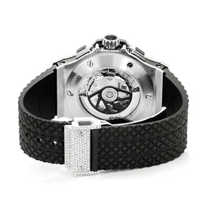 Montre à quartz en acier inoxydable de luxe, style hip-hop, avec cadran en verre et bracelet en moissanite 20 mm - Product Image 5