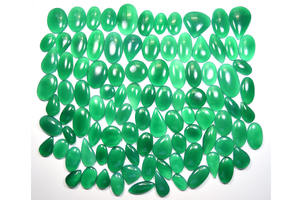 Ónix Verde Suelto Premium al por Mayor, Cabujón Único de Jaipur, Gema Natural Hecha a Mano por Artesanos, Corte para Joyería a Granel - Product Image 3