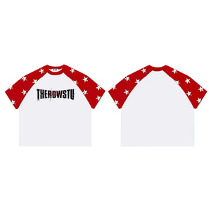 เสื้อยืดพรีเมียมผู้ชาย ผ้าฝ้ายทอ 100% 250GSM ลายดอกไม้สไตล์วินเทจ คอกลม แขนสั้น พิมพ์ลายด้านหน้า แห้งเร็ว ไม่ยับ - Product Image 5