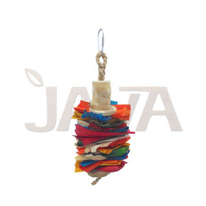 Juguetes Ecológicos para Pájaros de Madera de Seda Ligera con Diseño en Cascada, Talla S - Product Image 1