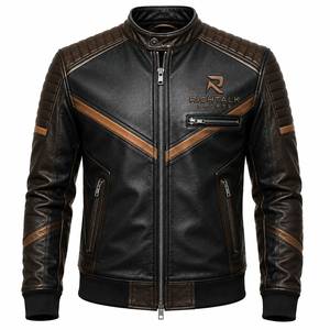 Veste en cuir véritable pour homme, chaude pour l'hiver, écologique, séchage rapide, confortable, respirante, qualité supérieure, sur mesure - Product Image 1