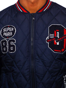 Veste bomber homme en polyester de haute qualité, coupe décontractée, à fermeture éclair, séchage rapide, pour l'hiver, vente en gros - Product Image 3