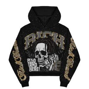 Sweat-shirts à capuche rétro décontractés en coton 100% écologique de haute qualité avec logo personnalisé pour hommes et femmes, imprimés des deux côtés, collection automne/hiver - Product Image 3