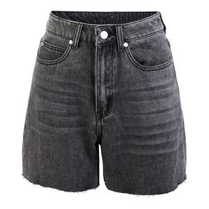 Shorts de Mezclilla Ajustados de Cintura Alta para Mujer, Estilo Casual, Material Transpirable, Diseño Desgarrado, Personalizable OEM, Alta Calidad - Product Image 1