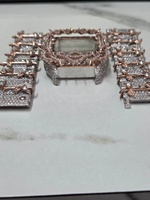 Reloj Mecánico Automático de Acero Inoxidable Vvs Miyota Moissanite con Cristal de Zafiro, Diseño Personalizado