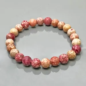 Natural Llanite 8mm Smooth Round AA Grade Gemstone Beads <b>Stretch</b> <b>Bracelet</b> Healing Jewelry Wholesale - Product Image 2