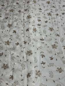 Tissu en dentelle perlée, tissu brodé, maille à sequins, organza pour la couture, abaya, kaftan, vêtements de mariage, fournisseur pour l'exportation, acheteurs - Product Image 6