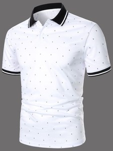 Camisetas de Hombre de Diseño Moderno, Corte Casual, Algodón, Diseño Especial para la Temporada de Verano con Cuello Polo a Precio Accesible - Product Image 4