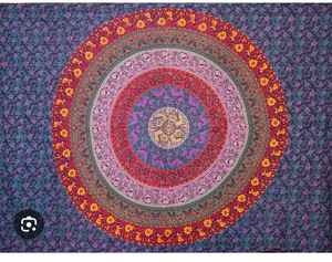 Funda de Edredón 100% Algodón con Estampado de Mandala, Tamaño Doble, Estilo Americano, Ropa de Cama Floral Terapéutica, Suave y Transpirable, Decoración para el Hogar - Product Image 5