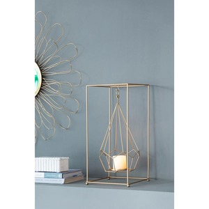 Decorative Antique Style Geometric <b>Brass</b> <b>Lantern</b> Candle Holder Heat Resistant Home Decoration - Product Image 6