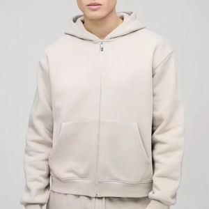 Sudaderas Básicas para Hombre, Color Sólido, Algodón de Primera Calidad, Sudadera Urbana con Logotipo Personalizado, Diseño de Moda Informal - Product Image 4