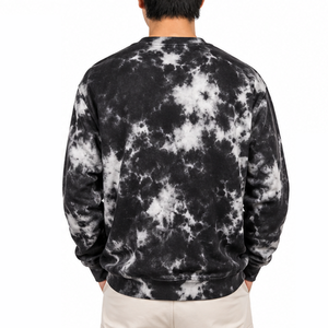 Sweat-shirt Tie-Dye en molleton de coton, vente directe, fabricant grossiste, qualité sur mesure, coupe décontractée, collection saisonnière - Product Image 2