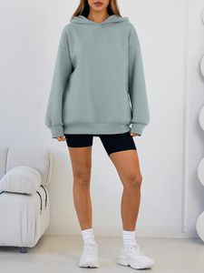 Sudadera con capucha extragrande para mujer, de primera calidad, precio económico, duradera, transpirable, antiarrugas, antidecoloración, deportiva, para invierno y otoño, con logo personalizado. - Product Image 2